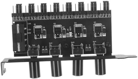 PHENOFICE Computer Fan Hub Pc Fan Accessory Quiet Operation for Desktop Computer