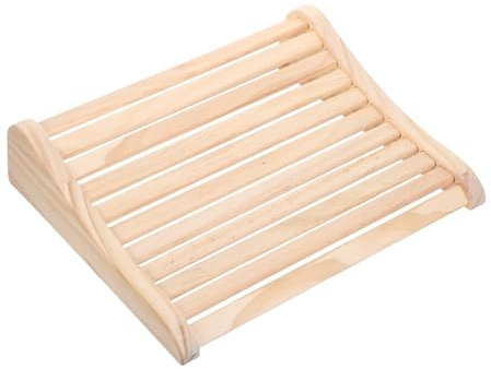 POPETPOP Coussin de Sauna en Bois Naturel Appui-tête et Repose-Dos Ergonomique pour Banc de Sauna et Hammam Accessoire Léger Résistant à L’humidité Oreiller Cervical pour Spa à Domicile