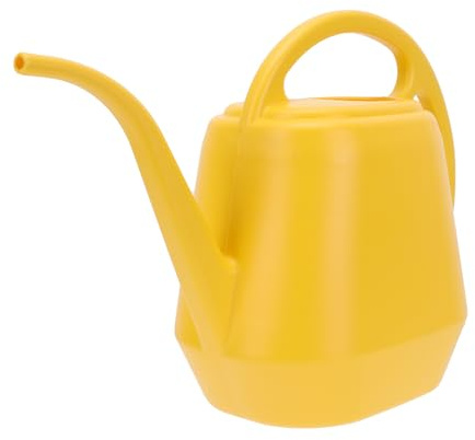 Toddmomy Regadera de Plástico Amarilla para Jardinería 4l Boca Larga Engrosada, Práctica y Ligera para Riego de Plantas en Jardín y Cultivo Doméstico Reutilizable