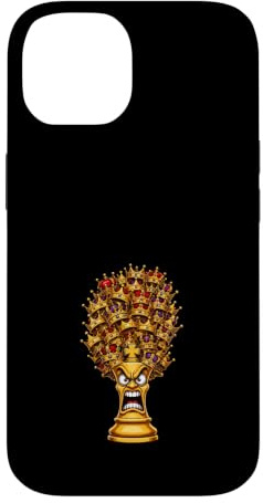 Hülle für iPhone 14 Raging Chess King Stacked Crowns Champion