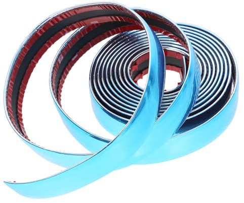 Winomo 3m x 21m m Flexible Auto Coche DIY Cromo Moldeado Protector de Parachoques Protector de la Banda Decoración para Ventana Rejilla Parachoques (Plata)