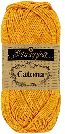 Scheepjes - Scheepjes Catona 249 Saffron Yarn - 1x25g