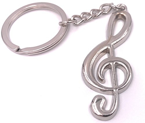 H-Customs Notenschlüssel Note Violinenschlüssel Schlüsselanhänger/Musik Noten Melodie Klang