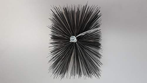 Ofenrohrbürste Drahtbürste Kaminbürste Heizkesselbürste Schornsteinbürste Kaminofenbürste Kaminbesen Rohrbürste eckig aus formstabilem Stahldraht Kaminkehrerqualität (50x100mm)