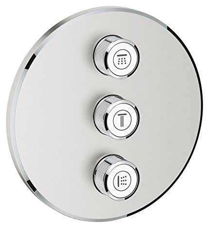 Grohe 29122DC0 Miscelatore Termostatico con Valvola a incasso con 3 comandi
