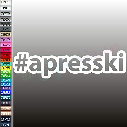 Apresski Aufkleber, Ski Sticker, Winter Spaß, Schi Urlaub Winter Gaudi Pickl
