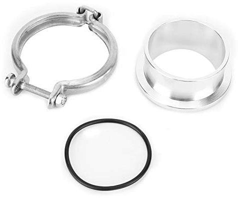 car Exhaust tip with clamp urbo V-Band Flange, Compressor Flange Clamp Suitable for Holset HX35 HX35W HX40W