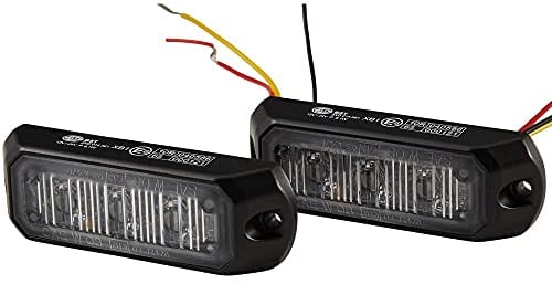 HELLA Frontblitzer Rundumleuchte - LED Warnleuchte - Blitzleuchte - blau - BST - 12V / 24V - Anbau/Schraubanschluss - Kabel: 200mm - Set - Menge: 2 - 2XD 014 561-001