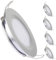 acegoo 4 x foco empotrable LED techo 12V autocaravana barco downlight plata regulable 3W 6400K blanco frío para caravana camper furgoneta mueble iluminacion