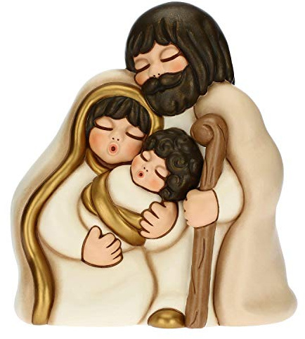 THUN - Heilige Familie - Weihnachtsdekoration - Maxiformat - Keramik - 26,6 x 18 x 30 cm