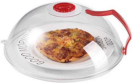 Surakey Cloches Alimentaires, Couvercle pour Micro-Ondes, Cloche Micro-Ondes, Anti-éclaboussures Micro-Onde Plaque avec orifices de Ventilation et Poignée, Couverture de Plaque Micro-Ondes sans BAP