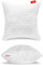 Softimi Gestepptes Premium Kissen 50x50 cm Antiallergisch - Anti-Milben - Geruchlos sofort verwendbar - Mit Härteeinstellung (50x50 cm)