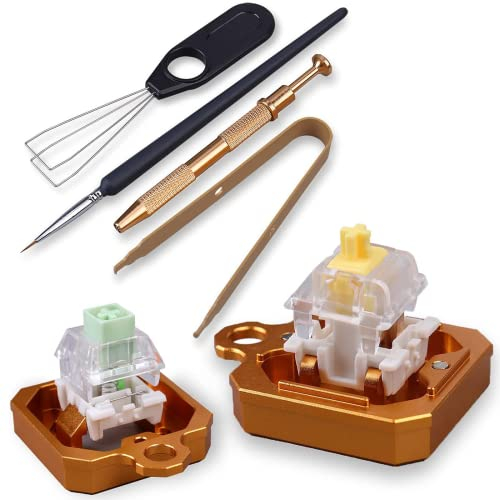2 in 1 Switch Opener with Switch Puller Switch Clamp Keys Puller for Custom Mechanical Keyboard Cherry Mx Switches