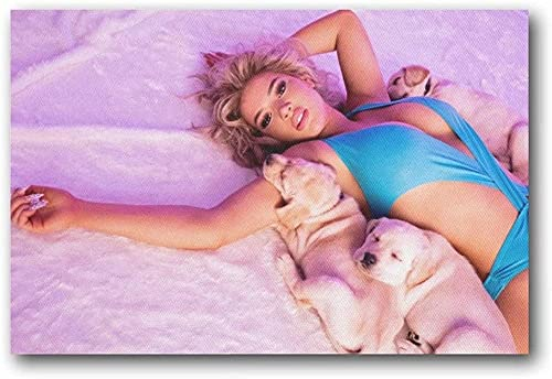 FEGASDF Shirin David Poster Malerei auf Leinwand Wandkunst Poster Rahmenlos 60 * 90cm