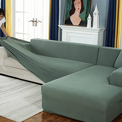 BOLUXIU Sofabezug, Eck Stretch-Sofabezug Stretch Sofabezug für 1/2/3/4 Sitzer(L-förmiges Ecksofa erfordert Zwei)