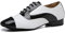 MINITOO Junge Herren Tanzschuhe Standard Latein Ballsaal Schuhe Tango Salsa Tanze Schuhe L495 Schwarz Weib EU 43