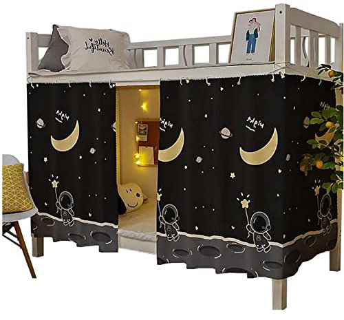 Navhao 2 Paneele, unteres Etagenbett Vorhänge Stoff Bett Baldachin Studenten Vorhang Schattierung Netze für Einzelbett, 115 x 200 cm