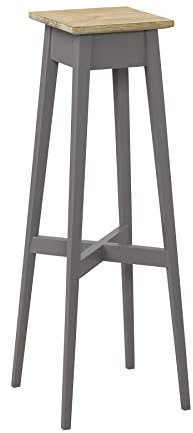 Statement Furniture Florence Dove Grey Plant Stand. 80cm Tall Wooden Plant Holder, Display Stand. Ready Assembled