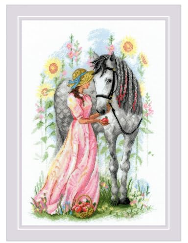 RIOLIS Counted Cross Stitch Kit 8.25X11.75-Horse Girl (18 Count)