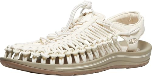 KEEN Herren UNEEK Sandale, Weiße Kappe/Cornstalk, 39.5 EU
