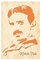 MJKO Nikola Tesla Leinwand-Poster, Wandkunst, Dekoration, Druck, Bild, Gemälde für Wohnzimmer, Schlafzimmer, Dekoration, ohne Rahmen, 40 x 60 cm