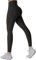 Sunzel Sunzfly Leggings Damen mit Bauchkontrolle Blickdicht Yogahose Sporthose für Gym Fitness Workout Braun XS