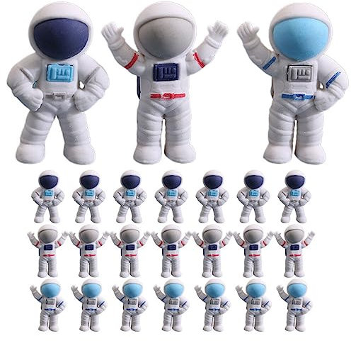 24 Stück Astronauten Radierer Set - Lustige Und Bunte Radiergummis Für Kinder Perfekt Als Schulgeschenke Und Mitgebsel