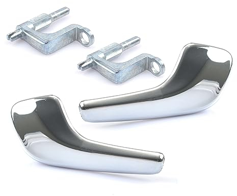 ROBUST 2x Türgriff Innen Vorne Links & Rechts Chrom + Zugstange für Opel Corsa D 136040 13297179 136041 13297180 13297813 13297814 2006-2014