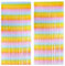 Wisebom 2 Stück Regenbogen Lametta Vorhang, 1 x 2m Lamettavorhang, Glitzervorhang Lametta, Fransen Vorhang Tür, Vorhänge Bunt für Party Hochzeit Geburtstags Deko