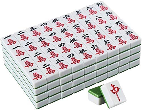 NOALED Set Traditional Games Club Set 144 Kacheln mit chinesischen Schriftzeichen, Spielset für Reisen, tragbare Größe und Set