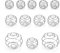 LERANXIN 12 Pièces Anti Grumeaux Biberon, Boule Shaker Biberon, Petites Boules Shaker, 3 Tailles Différentes, Matériau en Acier Inoxydable, pour Mélanges de Boissons Protéinées