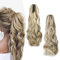 Gairyan 50cm Coda Capelli Extension con Pinza Posticci per Capelli Sintetici Coda di Cavallo Claw Ponytail Coda Capelli Extension Clip Ricci Mossi Ondulati Lunghi Parrucchino, Biondo cenere & Biondo