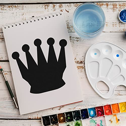 Schablone Krone Koenig v1 Design Stencil DIY Airbrush Muster Wandgestaltung Sprühschablone 21 x 21 cm