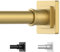 UIOSANRT Goldene Duschvorhangstange 79-173 cm, rutschfeste Duschstange, Tension-Befestigung ohne Bohren, federbelastete, verstellbare Tension-Stange für Fenster und Badezimmer