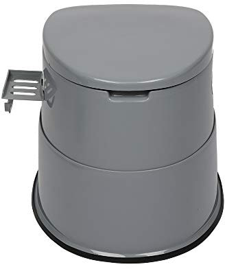 Bonnlo Toilettes de camping Toilettes de voyage portables, Seau intérieur amovible Toilette mobiles Avec siège, couvercle et support de papier toilette, pour le camping,gris