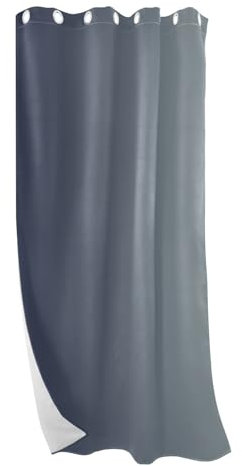 RPLIFE Tende per porte e finestre sfumate blu grigie, tende lunghe per finestre, tende isolate