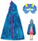 Aomig Dinosaurier Umhang Kinder 3Pcs Blau Drachenflügel Cosplay Kostüm Cape mit Dino Maske Handschuhe Drachen Mantel Kleidung Kinderkostüm Halloween Karneval Weihnachts Maskerade Jungen Mädchen 70cm