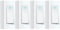 HOMSFOU 4pezzi Interruttore Luce Pulsante Mini Multi-funzione Per Lampade Da Muro Placca Interruttore Casa Installazione Facile Design Moderno E Sospensione Fissaggio Bianco