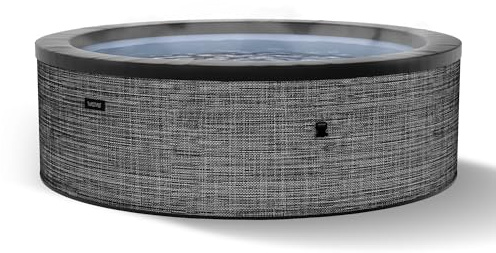 Spa Wave Tahoe Eco Foam | Spa extérieur Portable avec Chauffage Rapide | Matériau PVC Durable | Configuration Facile | Idéal pour la détente dans Le Jardin et la terrasse (Flint Grey, 4 Person)