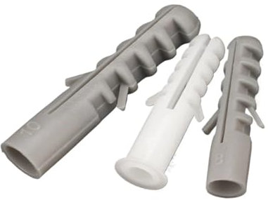 CLENEA 10 Stücke M4-M8 Kunststoff expansionsrohr kletterwand expansionswandbolzen Kunststoff Kunststoff Expansionsrohr(Gray,M14x75)