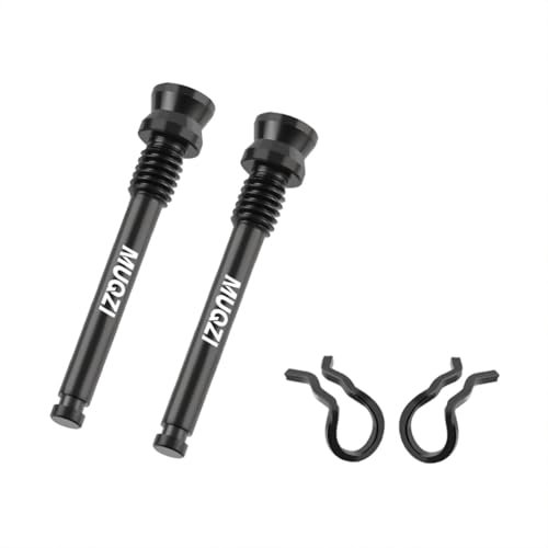 JUCHRZEY Bulloni pinza freno a disco in lega for bici con anelli elastici Perni filettati in lega di titanio Viti bullone pinza freno for bici Accessori universali for bici (Nero)