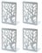 Strehknewen 2 Paar Buchstützen Weiß Metall – Baumzweig-Design, rutschfest, 17.5x12x9cm, Deko Buchhalter für Büro, Zuhause, Schule, Bücherregal Organizer