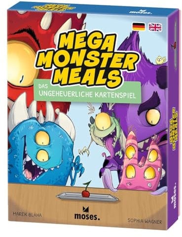 moses. Mega Monster Meals, monsterstarkes Kartenspiel für Kinder & Erwachsene, lustiges Gemeinschaftsspiel für die ganze Familie, Gesellschaftsspiel für 2-5 Spieler ab 8 Jahren