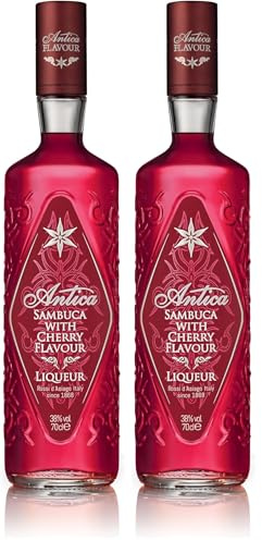 Antica Cherry Sambuca, 70 cl (Pack of 2)
