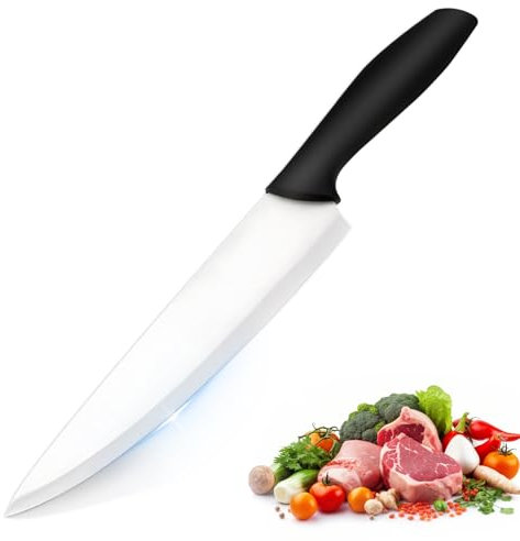 Royomal 32cm Cuchillo Chef Acero Inoxidable, Cuchillos Cocina, Cuchillos Cocina Profesional, Cuchillo Cocina Profesional Multiusos, para Fruta, Verduras y Carne