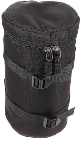 HIAKDOFT Stoßfeste Kamera Objektivtasche Schutzhülle DSLR Objektiv Aufbewahrungstasche Wasserabweisend Leicht Tragbar für Spiegelreflexkamera Objektiv Lens Holder