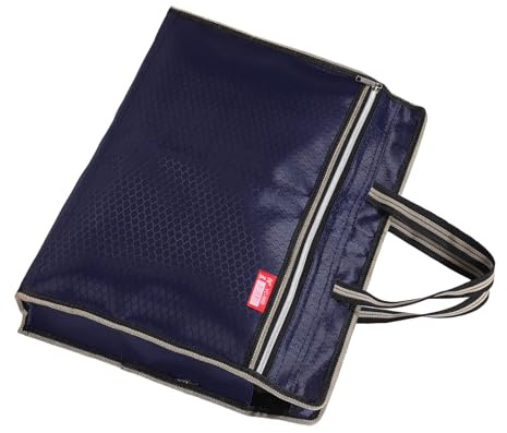 Gogogmee Sacoche Porte-documents Grosse Capacité 2 Compartiments Tissu Oxford Imperméable avec Poignée pour Réunion Bureau et Transport Professionnel