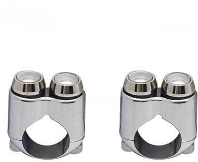 Moto Interrupteur Marche/Arrêt Guidon Lot De 2 Interrupteurs De Commande Manuels pour Moto, 22 Mm/25 Mm, 2 Boutons Momentanés, pour Guidon