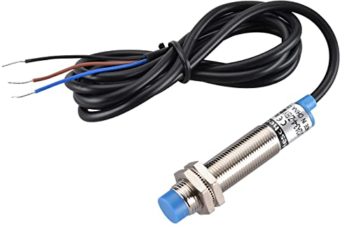 Heschen M12 Induktiver Näherungssensor Schalter Schildtyp LJ12A3-4-Z/BY Detektor 4mm 10-30VDC 200mA PNP Normalerweise offen(NO) 3-Draht