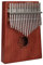 Daumenklavier Kalimba 17 Schlüssel Mahagoni Thumb Piano mit Musik Buch Musikwaage Stimmhammer Für Musikliebhaber und Anfänger